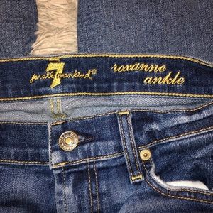 7 For All Man Kind Ankle Skinny Jeans